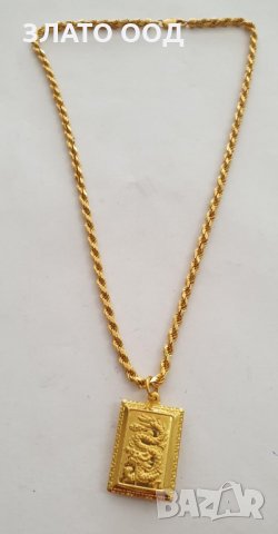 синджир 22к  + медальон 24к, снимка 3 - Колиета, медальони, синджири - 25899439