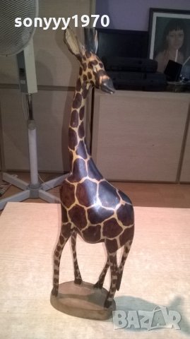 жираф-46х13х8см-дървен-внос швеицария, снимка 10 - Колекции - 26170918