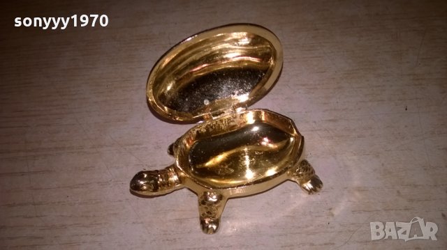 златна костенурка-7х5х3см-внос швеицария, снимка 6 - Колекции - 26049303