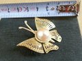 ретро брошка с перла, снимка 4