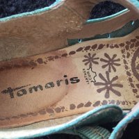 Сандали tamaris естествена кожа 38 номер, снимка 2 - Дамски обувки на ток - 26110898