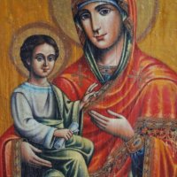 Икона на света Богородица с Младенеца , снимка 1 - Икони - 25651809