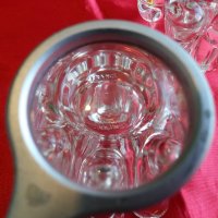 Комплект Френски Свещници Кристално Стъкло , снимка 4 - Антикварни и старинни предмети - 25073888