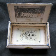 Стара ръчно изработена кутия, снимка 4 - Антикварни и старинни предмети - 17256439