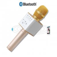 Микрофон-караоке BLUETOOTH кръгъл с множество функции , снимка 3 - Музикални играчки - 23600650