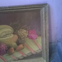 стара картина-натюрморт с плодове, снимка 4 - Картини - 18647016