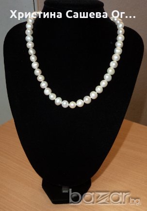 Колие от ЕСТЕСТВЕНИ ПЕРЛИ , снимка 1