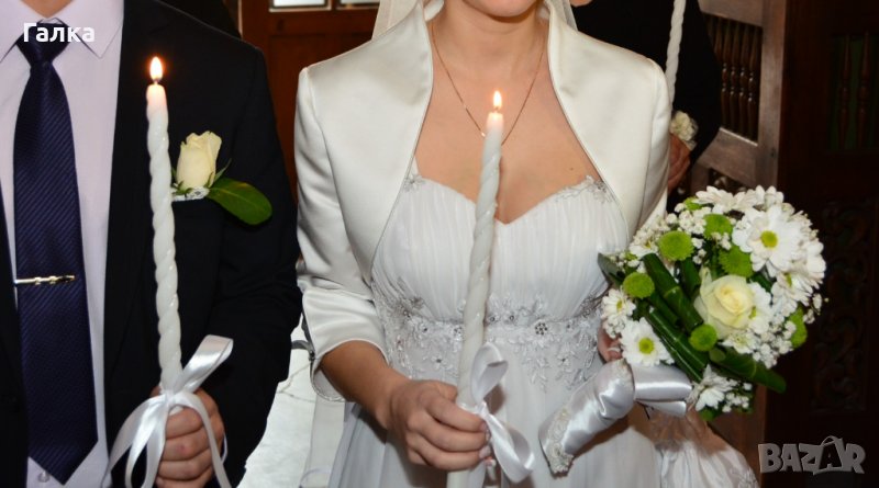 Булчинска рокля+болеро , снимка 1