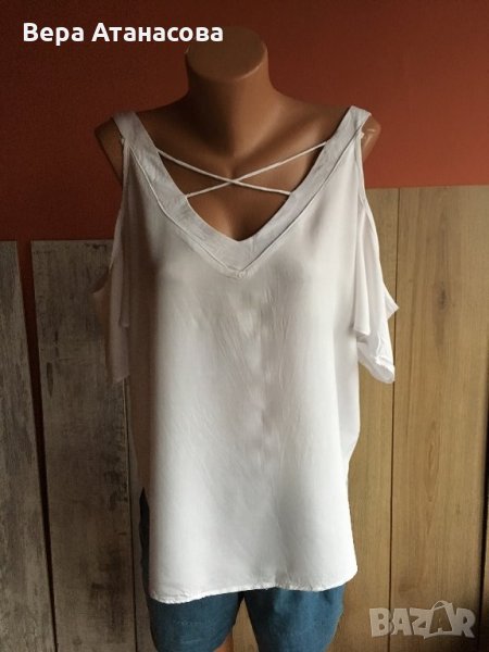 Красива туника Amisu с отворени рамене,л,хл размер, снимка 1