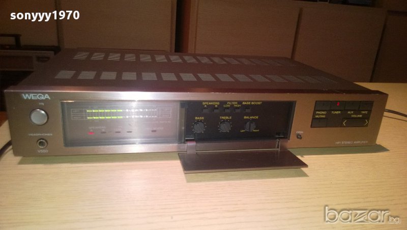 wega v550 hi-fi stereo amplifier-250watts-внос швеицария, снимка 1