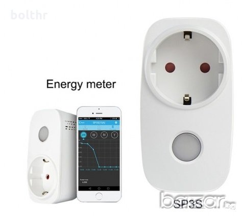 Смарт контакт с Power Meter Broadlink SP3S, снимка 1