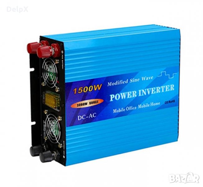 Инвертор TY-1500 12VDC/220VAC 1500W, снимка 1