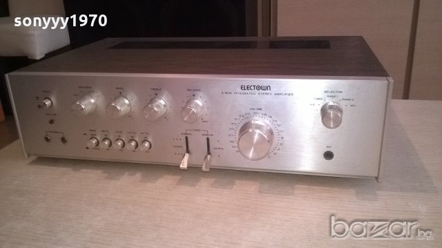 ретро усилвател-дървена кутия-за ремонт-внос франция, снимка 3 - Ресийвъри, усилватели, смесителни пултове - 20204637