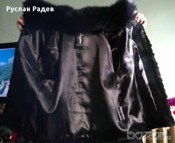  Луксозно кожено яке от заек естествена кожа , снимка 4 - Якета - 12959846