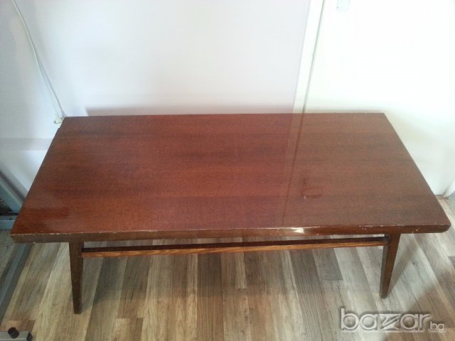 Холна дървена маса със стъкло, снимка 5 - Маси - 15650953