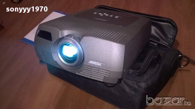 ask-Multimedia projector c 60-made in norway-внос швеицария, снимка 2 - Плейъри, домашно кино, прожектори - 14247901