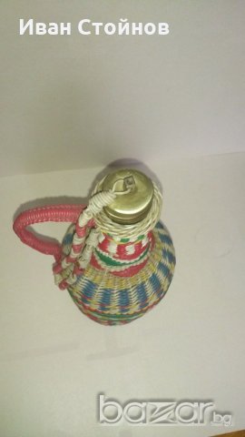Плетено шише, снимка 2 - Антикварни и старинни предмети - 19801924