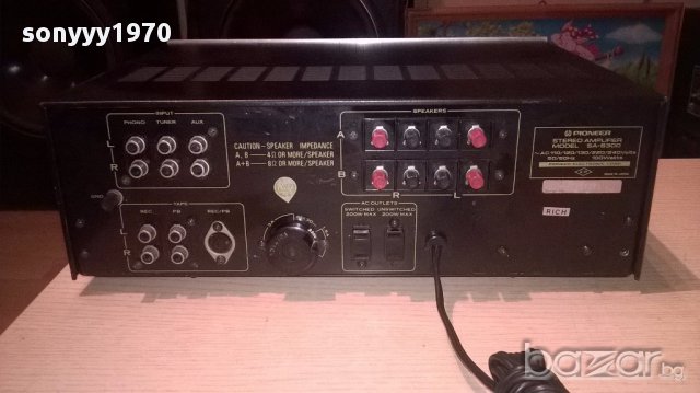 ПОРЪЧАН-pioneer sa-6300 amplifier-made in japan-внос швеицария, снимка 8 - Ресийвъри, усилватели, смесителни пултове - 16484104
