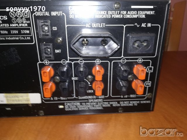 ПОРЪЧАН-technics-stereo amplifier-made in japan-370w-внос швеицария, снимка 17 - Ресийвъри, усилватели, смесителни пултове - 21110465