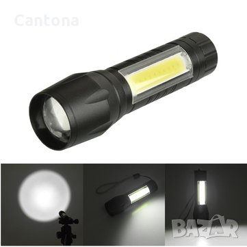 2 в 1 мини фенер и лампа POLICE със ZOOM  и USB зареждане, снимка 1 - Къмпинг осветление - 24620166
