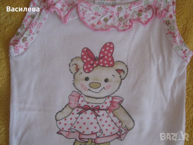 Ново бебешко боди с тънка презрамка 68 размер, снимка 2 - Бодита за бебе - 25436019