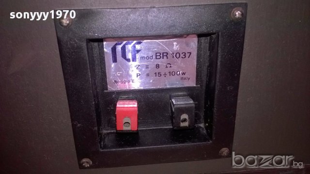 Rcf br1037-8ohms-2х100watts-made in italy-внос швеицария, снимка 12 - Тонколони - 13070181