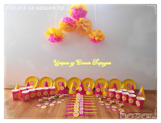украса за детски рожден ден тема Бухалче