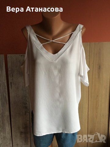 Красива туника Amisu с отворени рамене,л,хл размер, снимка 1