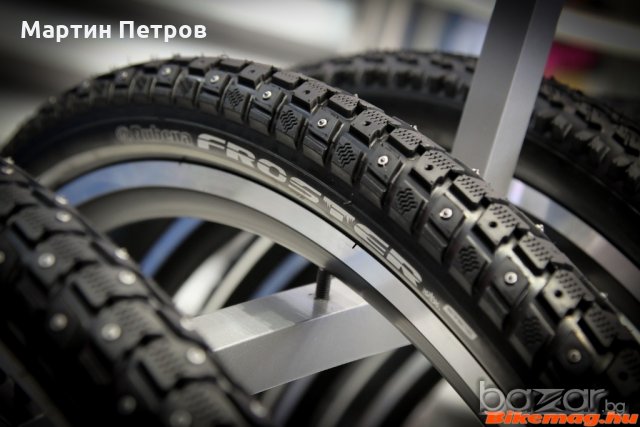 Зимни външни гуми за велосипед колело FROSTER с метални шпайкове, снимка 4 - Части за велосипеди - 20383823