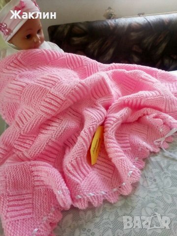 Бебешка пелена "Захарен памук" - за новородени бебета, снимка 5 - Други - 23176894
