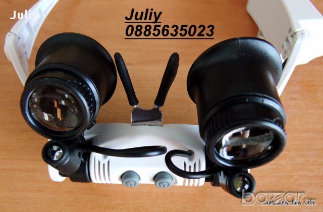Часовникарски очила с увеличение  х10,х15,х20 и х25 /модел 9892G-3A / , снимка 7 - Други инструменти - 15194866