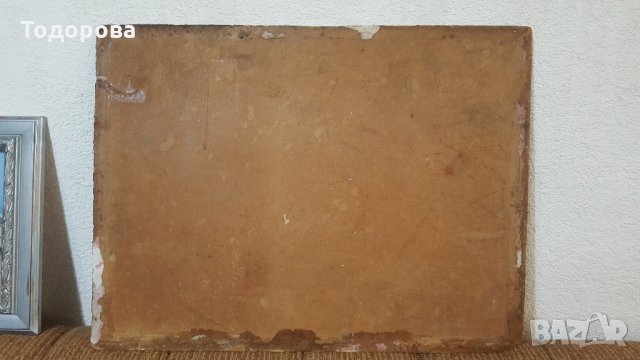 Стара авторска картина, снимка 5 - Картини - 24631595