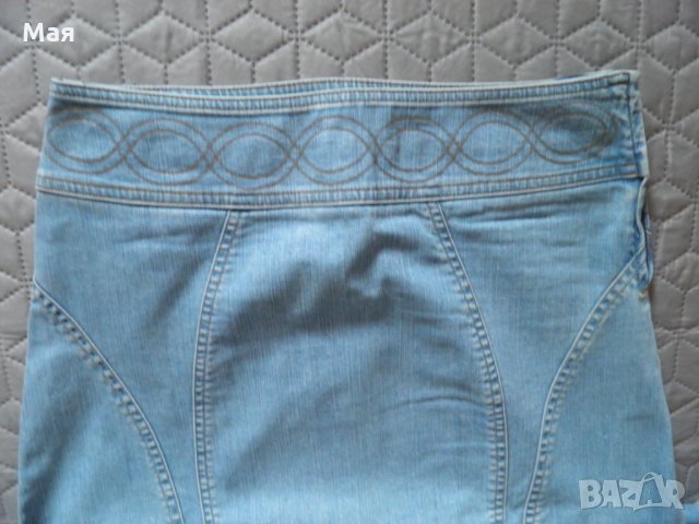 Дамски сет дънкова пола и ефектна риза, снимка 6 - Поли - 26130775