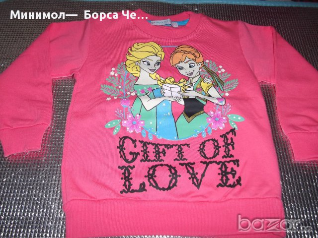 1023: Блуза с Елза и Ана - 9.50 лв., снимка 2 - Детски Блузи и туники - 12492956