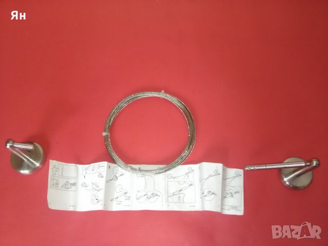 Стойка с жица за Кухня или Баня 'ИКЕА' от Неръждаема Стомана, снимка 2 - Други - 25184824