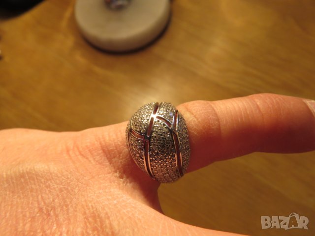 Красив дизайнерски дамски сребърен пръстен - бъди бляскава, прекрастна и пленителна , снимка 3 - Пръстени - 24815293