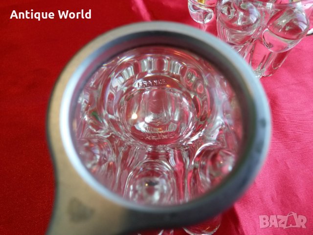 Комплект Френски Свещници Кристално Стъкло , снимка 4 - Антикварни и старинни предмети - 25073888