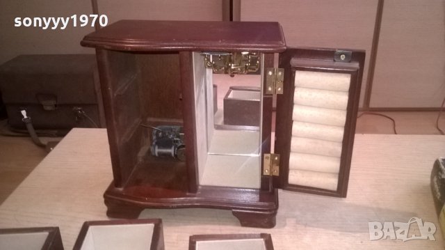 красива музикална кутия с огледало и чекмеджета-от швеицария, снимка 11 - Колекции - 25413749