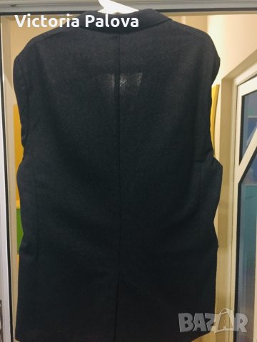 Прекрасно вълнено графитено сако 60%, снимка 6 - Сака - 24099314