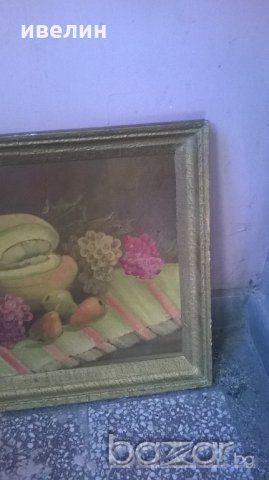 стара картина-натюрморт с плодове, снимка 4 - Картини - 18647016