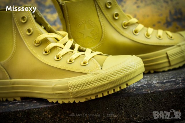 ПРОМО 🍊 CONVERSE ALL STAR 🍊 Дамски кецове в жълто зелено № 36½ & 37 нови с кутия, снимка 7 - Кецове - 21726478