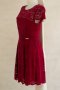 Дантелена рокля в цвят бордо марка La Aurora - M, снимка 4