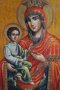 Икона на света Богородица с Младенеца , снимка 1