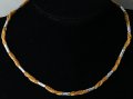 Интересен ланец от 9к жълто и бяло попълнено злато 15 лв., снимка 2