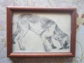 Стара картина офорт, снимка 3