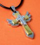 Кръст ангелски крила, снимка 1 - Колиета, медальони, синджири - 9061150