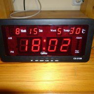 LED електронен часовник  с големи цифри. Показва час, дата и температу, снимка 6 - Други - 12058668