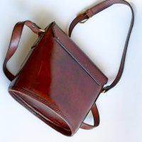 Дамска кожена чанта внос от Франция, снимка 3 - Чанти - 23200350