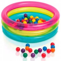 Детски надуваем басейн със 50 броя цветни топки, снимка 3 - Други - 21572450