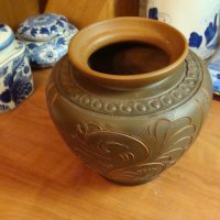 Прекрасна ръчно изработена керамична ваза, снимка 2 - Вази - 23064001